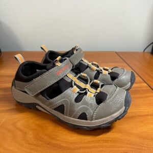 Merrell Kids Boys Hydro Teton H20 Hiker Sandals Closed Toe Hook & Loop Closure 1